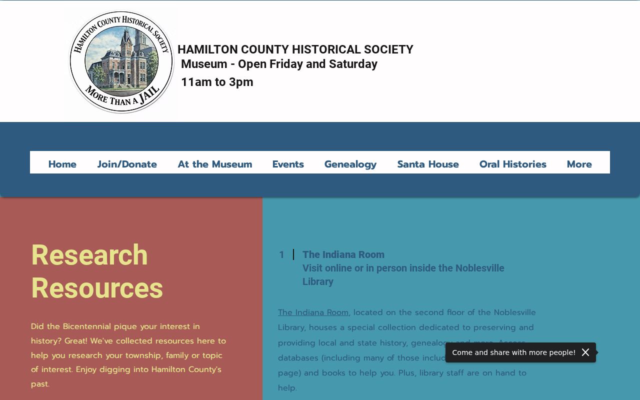 Fishers city directory research resources from Hamilton County Historical Society
