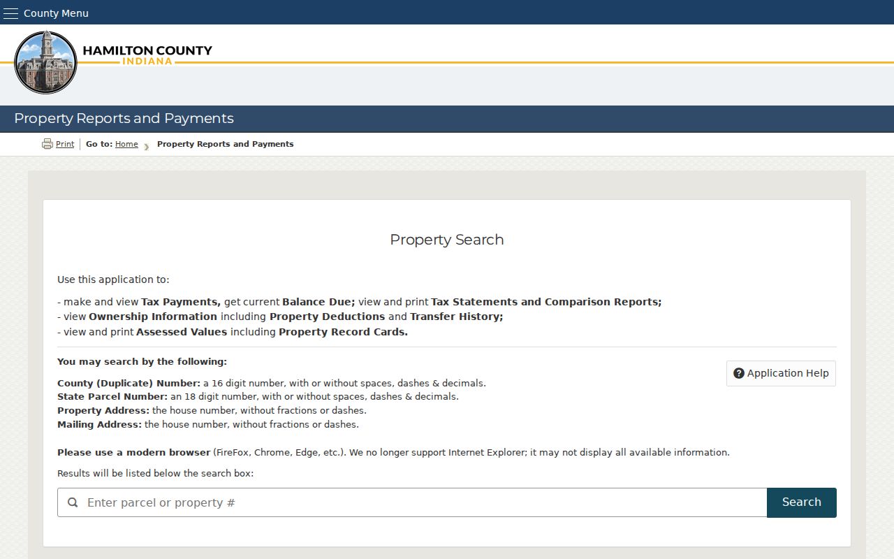 Fishers residents directory Hamilton County property search